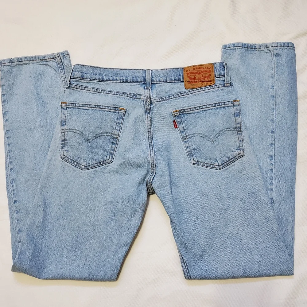 Levi's 505 Regular Fit Straight Leg Jeans Light Wash 33